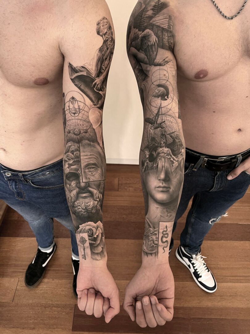 My name is Jerk, you may have heard of me. The first piece in my soon-to-be  KKC sleeve done by the incredible Diógenes Concli Pozenato in London.  (Excuse the ridiculously impressive tan, image size:810x1080